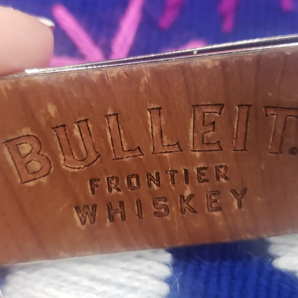 Bulleit Barrel Wood Money Clip Kentuky